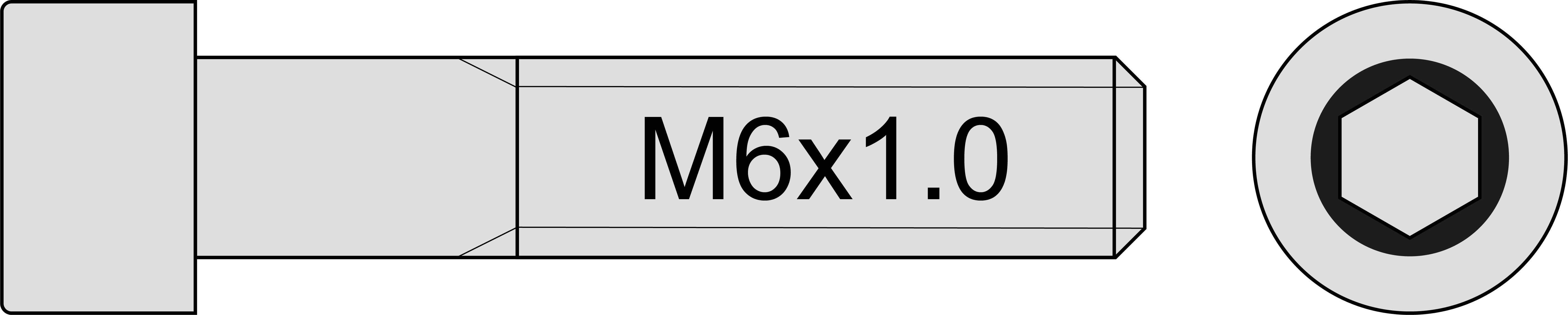 DIN 912 M6 x 1.0 Titanschrauben